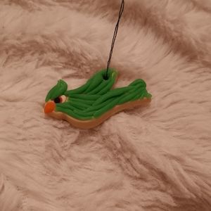 Green bird ornament